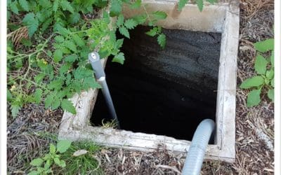 In ground concrete water tank