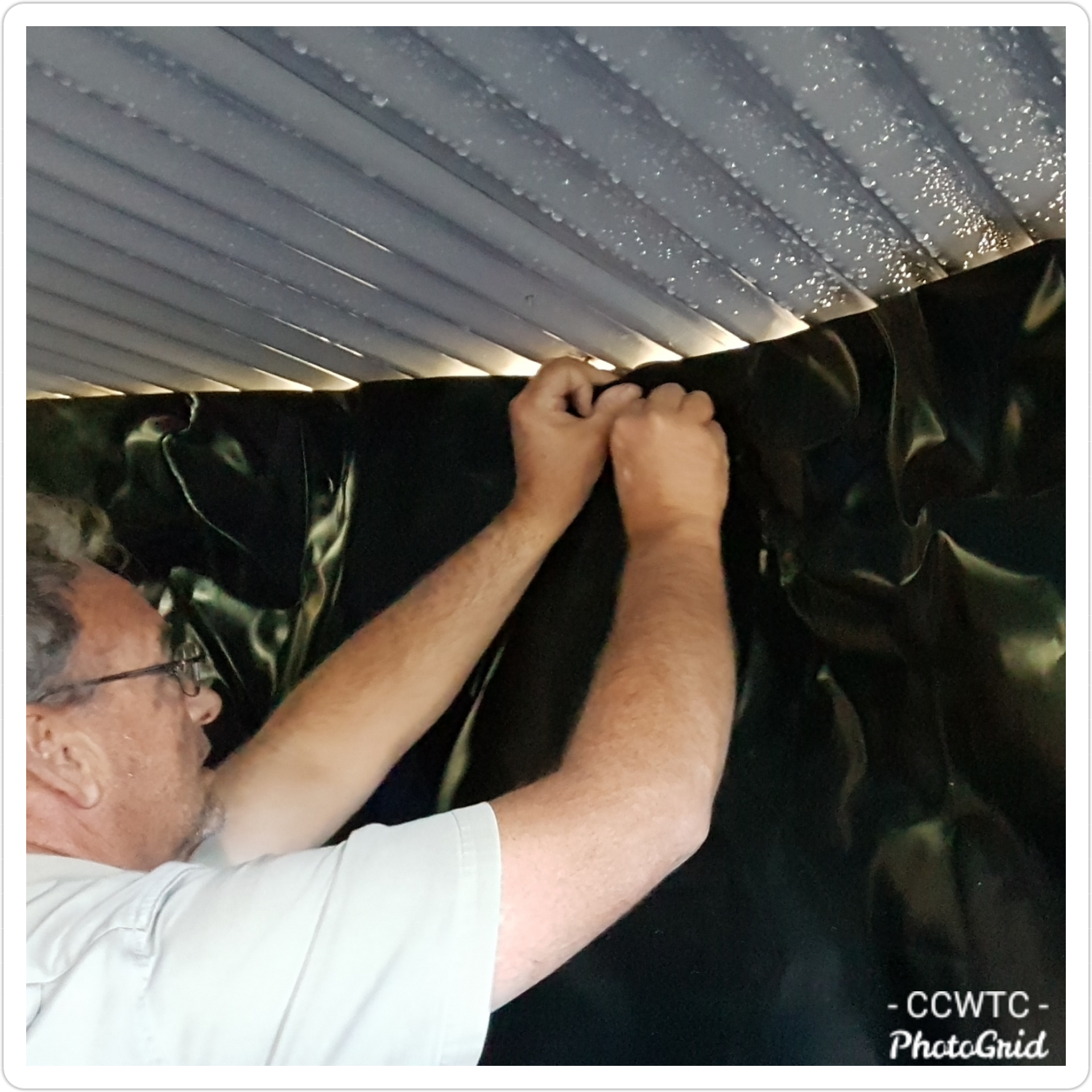 Tank liner install - Murrumbateman Attaching a vinyl tank liner inside a concrete tank